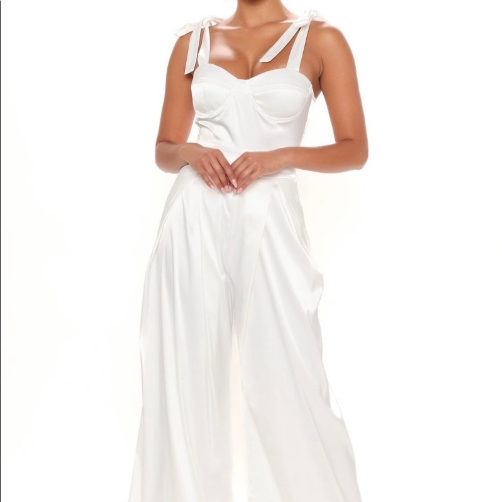 White elegant jumpsuit